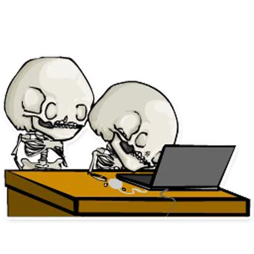 💀 Стикер «Cyanide and Depression Цианид и Депресси» для Telegram