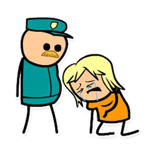 😰 Стикер «Cyanide and Depression Цианид и Депресси» для Telegram