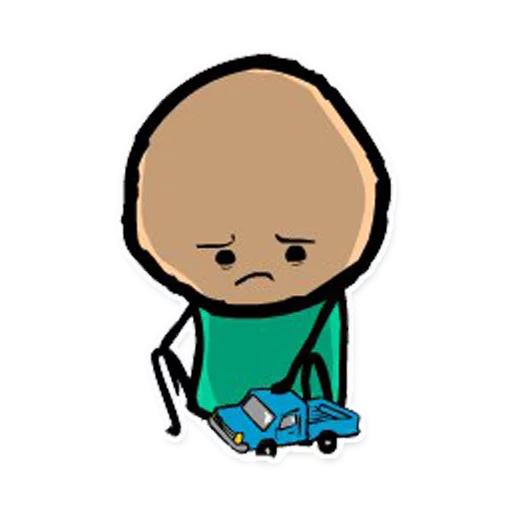 🙁 Стикер «Cyanide and Depression Цианид и Депресси» для Telegram