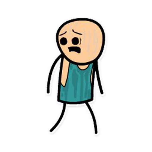 😓 Стикер «Cyanide and Depression Цианид и Депресси» для Telegram