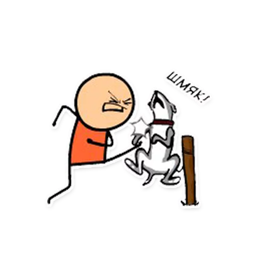 🐶 Стикер «Cyanide and Depression Цианид и Депресси» для Telegram