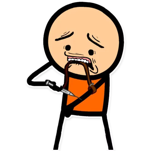 💉 Стикер «Cyanide and Depression Цианид и Депресси» для Telegram