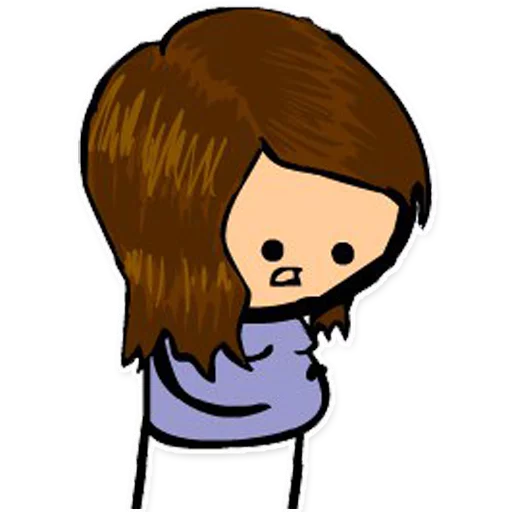 🙍 Стикер «Cyanide and Depression Цианид и Депресси» для Telegram