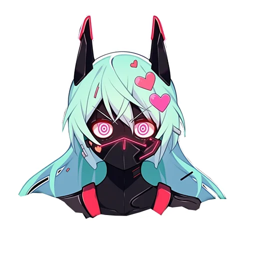 🥰 Стикер «Cyber Girls» для Telegram