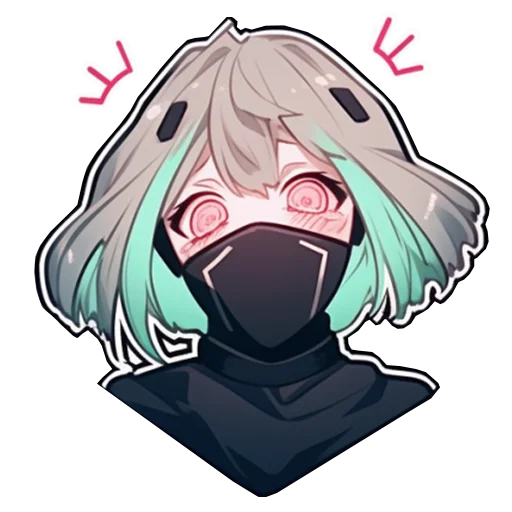 😊 Стикер «Cyber Girls» для Telegram