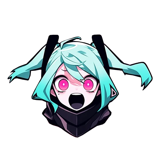 😫 Стикер «Cyber Girls» для Telegram