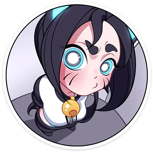 ⭐ Стикер «Кибер Милшу 01» для Telegram