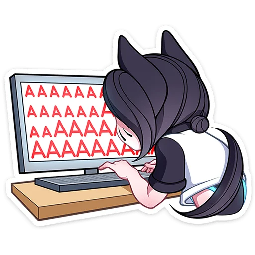 ⭐ Стикер «Кибер Милшу 01» для Telegram