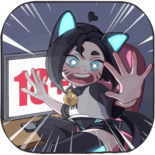 🫣 Эмодзи «Кибер Милшу 01» для Telegram