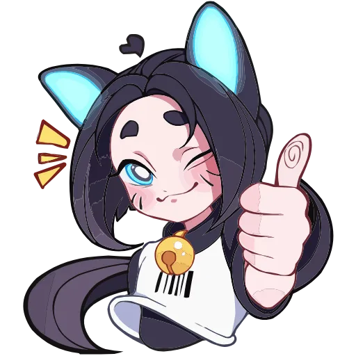 👍 Эмодзи «Кибер Милшу 01» для Telegram