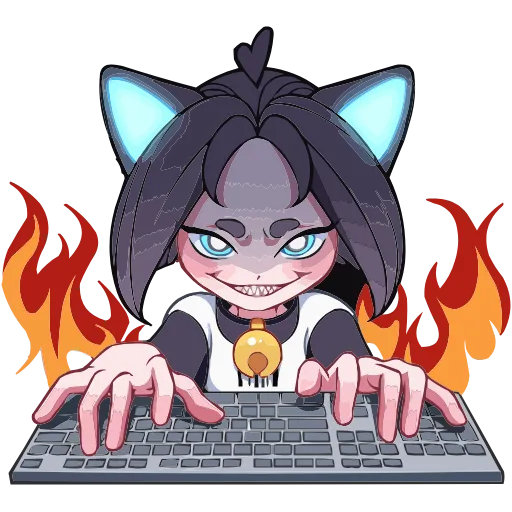 🔥 Эмодзи «Кибер Милшу 01» для Telegram