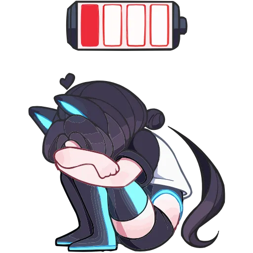 😔 Эмодзи «Кибер Милшу 01» для Telegram