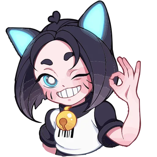 👌 Эмодзи «Кибер Милшу 01» для Telegram