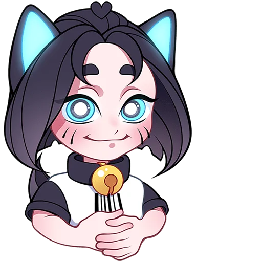 🙂 Стикер «Кибер Милшу 01 Без Текста» для Telegram