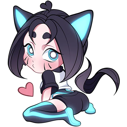 😘 Стикер «Кибер Милшу 01 Без Текста» для Telegram