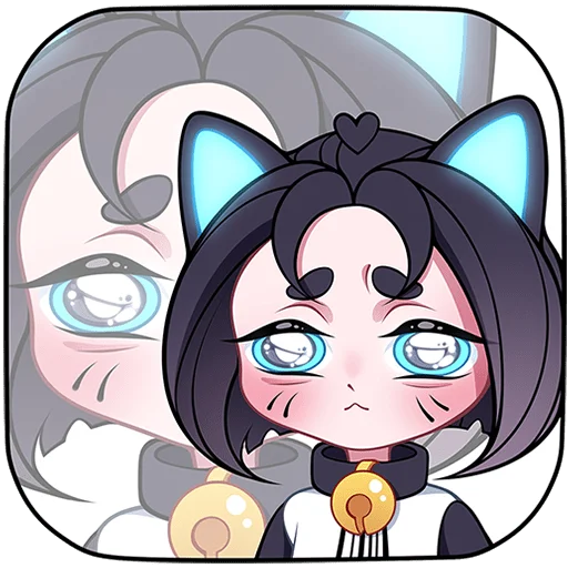 🥹 Стикер «Кибер Милшу 01 Без Текста» для Telegram