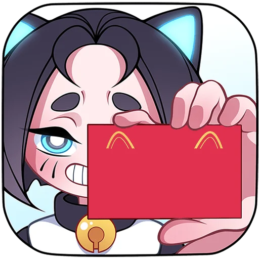 😬 Стикер «Кибер Милшу 01 Без Текста» для Telegram