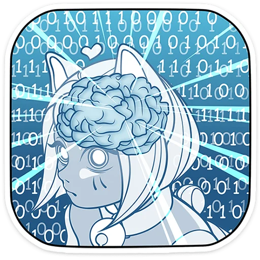 ✨ Стикер «Кибер Милшу 02» для Telegram