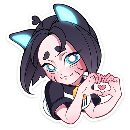 ✨ Стикер «Кибер Милшу 02» для Telegram