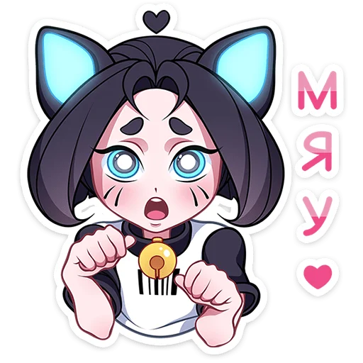 ✨ Стикер «Кибер Милшу 02» для Telegram