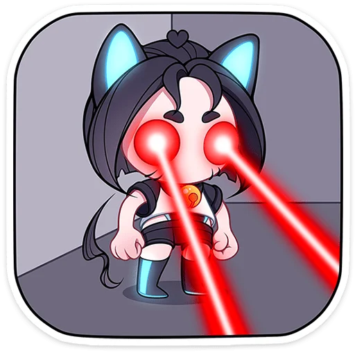 ✨ Стикер «Кибер Милшу 02» для Telegram