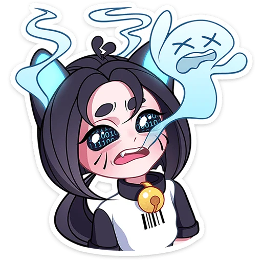 ✨ Стикер «Кибер Милшу 02» для Telegram