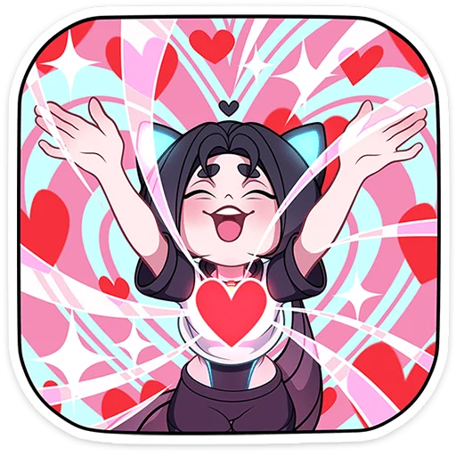 ✨ Стикер «Кибер Милшу 02» для Telegram