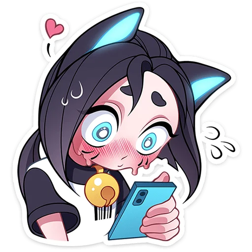 ✨ Стикер «Кибер Милшу 02» для Telegram