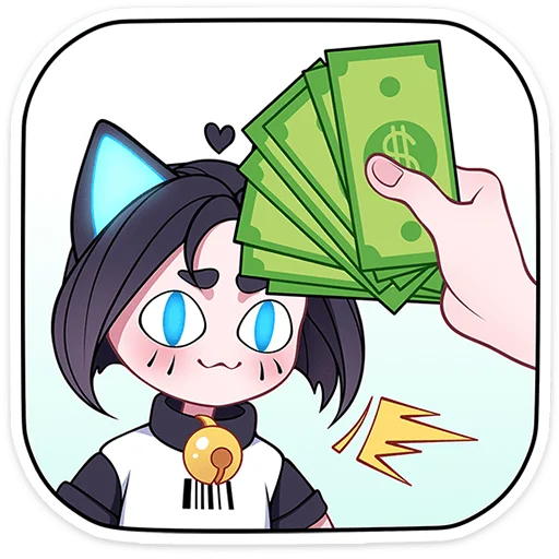 ✨ Стикер «Кибер Милшу 02» для Telegram