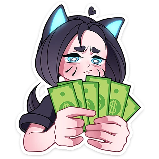 ✨ Стикер «Кибер Милшу 02» для Telegram