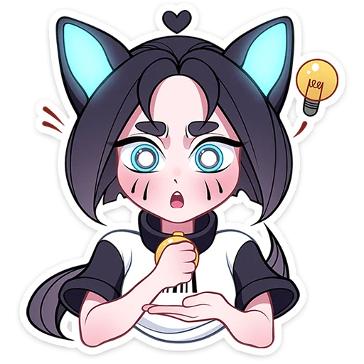 ✨ Стикер «Кибер Милшу 02» для Telegram