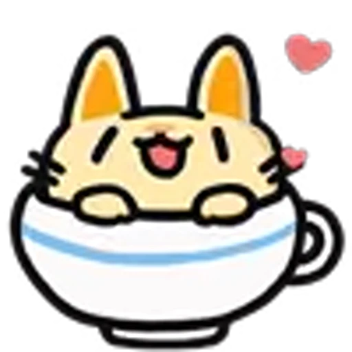❤️ Эмодзи «Cyber Neko» для Telegram