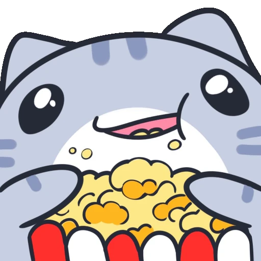 Стикерпак cybercats для Telegram