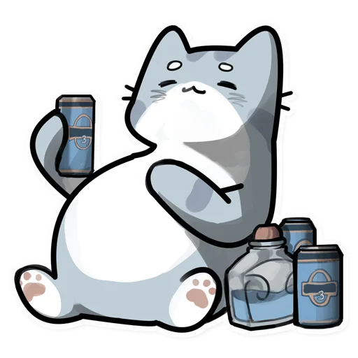 🍻 Стикер «cybercats» для Telegram