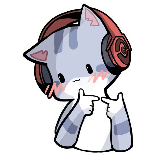 Стикерпак cybercats для Telegram