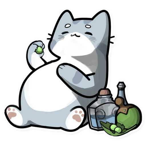 🤤 Стикер «cybercats» для Telegram