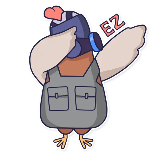 👏 Стикер «CyberChicken» для Telegram