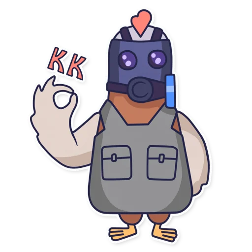 👌 Стикер «CyberChicken» для Telegram