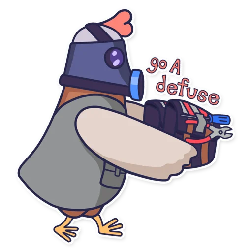💣 Стикер «CyberChicken» для Telegram