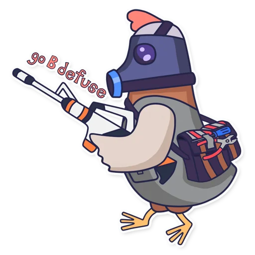 💣 Стикер «CyberChicken» для Telegram
