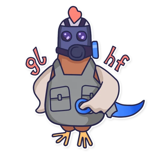 ☘️ Стикер «CyberChicken» для Telegram