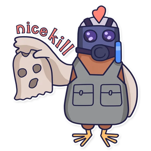 💀 Стикер «CyberChicken» для Telegram