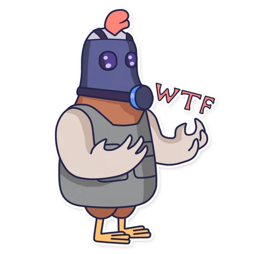😱 Стикер «CyberChicken» для Telegram