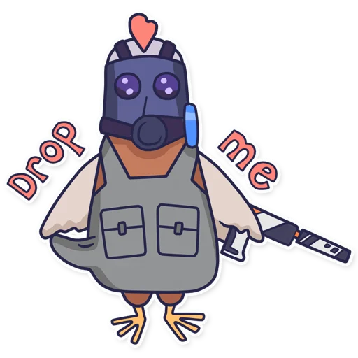 🤑 Стикер «CyberChicken» для Telegram