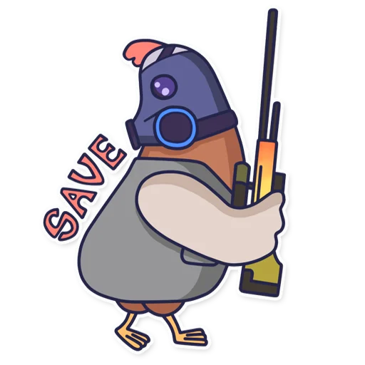 🛡 Стикер «CyberChicken» для Telegram