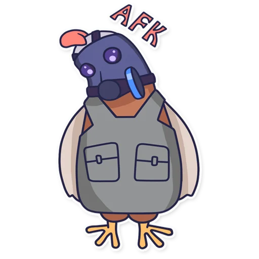 😴 Стикер «CyberChicken» для Telegram
