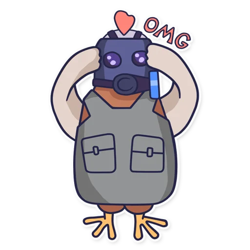 😲 Стикер «CyberChicken» для Telegram