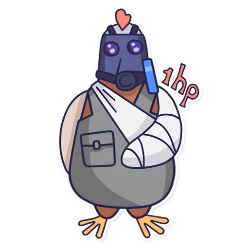 🤕 Стикер «CyberChicken» для Telegram