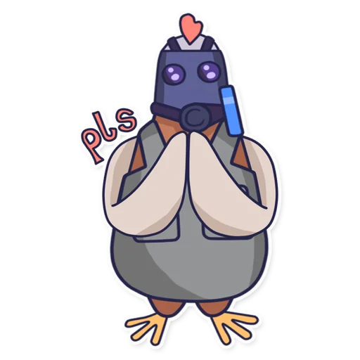 🙏 Стикер «CyberChicken» для Telegram