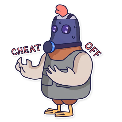 😡 Стикер «CyberChicken» для Telegram